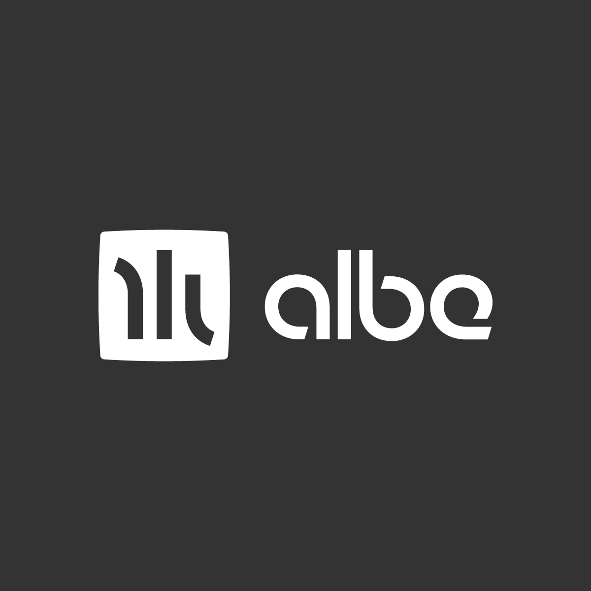 Albe logo bianco